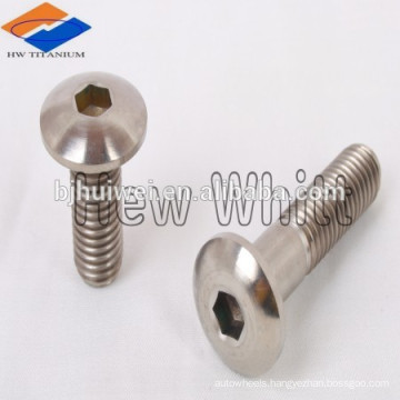 ISO 7380 Ti6AL4V Button Head Socket Drive Titanium Machine Screw